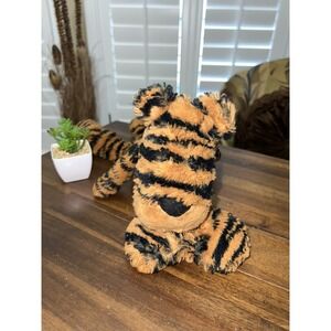 Jellycat Merryday Tiger Plush Soft Toy Brown Black 18 Inch Tall Rare Retired